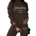 European And American Clothing MILANOed Trendy Long-sleeve Pants Two-piece Set, Elegant Commuter Women's Wear 0051_ecoleips.com