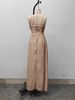 Elegant Sequin Embellished Sleeveless Maxi Dress For Women - Summer Fashion Party Wear, Polyester Blend, A-Line Ruffled Hem_ecoleips.com
