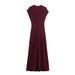 Women's Elegant Pleated Sleeveless Dress Fashionable European American Style Autumn_ecoleips.com