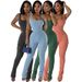Women's Clothing Casual High Waist Jumpsuit For Women Style Twist Stripe Elastic Work Pants Autumn Winter Suit_ecoleips.com