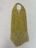 Luxurious Deep V Halter Neck Backless Mini Dress Gold Rhinestone Tassel Sexy Women's Party Wear For Cocktail Performances_ecoleips.com