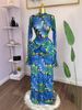 Sheer Mesh Ruffle Sleeve Midi Dress With Flare Hem For Women - Elegant Bohemian Style Party Wear_ecoleips.com