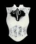 K Lace Patchwork Fishbone Vest, Hot And Spicy Style Top, Waist Cinching Fishbone, External Suspender, Chest Wrapped Vest_ecoleips.com
