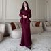 Elegant Women's Tailored Fish Tail Skirt Set - Stylish High Waist Office Dress With Blouse, Comfortable Polyester, Autumn Workwear_ecoleips.com
