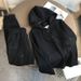 Women's Clothing Autumn And Winter Thickened Velvet Hooded Sweatshirt Suit Letter Sports Leisure Fashion Western Style Two Piece Suit_ecoleips.com