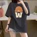 Unisex Pure Cotton Short Sleeve T-Shirt Korean Style Straight Shoulder Fashion Top For Students And Couples Versatile 200g_ecoleips.com