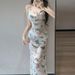 Women's Clothing Three Piece Long Skirt Fashionable Tie Dye Sexy Slim Steel Support Gathered Hot Spring Swimsuit Professional_ecoleips.com