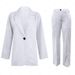 girl Girl European American Style Casual Women's Solid Color Sleeve Cardigan Jacket And Long Pants Two-Piece Suit Set_ecoleips.com