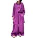 Women's Clothing Linen Solid Color Medium Length Suit Shirt + Casual Pants Casual All Match High End Shirt For Women_ecoleips.com
