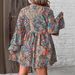 Plus Size Elegant Dress With Paisley Print Flounce Sleeves & Tie Waist Midi Dress For Women_ecoleips.com
