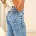 Casual Loose Straight Leg Jeans - Button Open Pearl Design_ecoleips.com