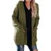 Crochet Knit Cardigan – Mid-Length Cotton Open Front Sweater With Pockets (S-XXL, 9 Colors)_ecoleips.com