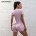 Women's Quick Drying Round Neck Yoga Set High Elastic Fitness Sports Two Piece Running Clothes American Style_ecoleips.com