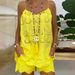 Women's Clothing Jacquard Tank Top 5 Point Shorts Loose Suit_ecoleips.com