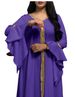 Women’s Clothing Malay lotus leaf sleeve embroidery gold lace dress jalabiya Muslim women_ecoleips.com