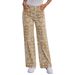 Women's High-Waisted Bohemian Style Jeans Paisley Print Relaxed Fit Denim Spring/Autumn Regular Cotton Casual Beach Style_ecoleips.com