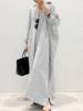 2025 Stripe Printed Beach Party Sundress ZANZEA Spring Fall Bohemian Women Long Sleeve Lapel Dress Fashion Casual Loose Vestidos_ecoleips.com