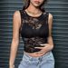 European And American Cross-border 2026 Spring-summer New Elegant Single-layer Lace Braless Slim-fit Tank Top For Women_ecoleips.com