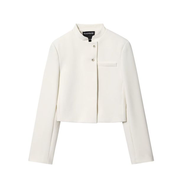 Women's 2026 Fall/Winter New Fashion Urban Style Elegant And Decent Short Stand Collar Ladies' Blazer_ecoleips.com