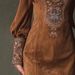 Women's Long Sleeved V-Neck Dress Sexy Embroidered American Style Casual Elegant Fashion Summer Dress For Ladies_ecoleips.com