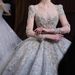 Court-Style Wedding Dress | Luxury Princess Ball Gown With Long Train | High Waist A-Line Bridal Gown | Lace Long Sleeves | XS-XXL_ecoleips.com