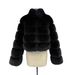 Plus Size Faux Fur Coat Women's Winter Fashion Jacket – Eco-Friendly Fox Fur Stand Collar, Long Sleeve, Casual Outerwear (S-XXXXL, Multiple Colors)_ecoleips.com