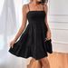 2026 Women's Summer One-Neck Fine Halter Solid Color Versatile Textured Dress_ecoleips.com
