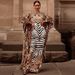 independent Site New Women's Clothing Middle Eastern Printed Dress Muslim Plus Size Loose Robe Mp-597_ecoleips.com
