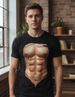 Women's T-Shirts T-shirt Freaks Torso Abdomen Muscle Style Men's_ecoleips.com
