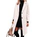 Women’s Oversized Double-Breasted Trench Coat – Long Wool Blend Coat With Notched Lapel (S-XXL, 6 Colors)_ecoleips.com
