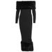 European American Style Women's Clothing 2025 Autumn Winter New Fashion Elegant Off-shoulder Slim-fit Evening Dress With_ecoleips.com