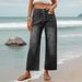 Women's Clothing Spring And Autumn New Jeans Loose Casual Versatile Simple Slim Straight Pants For Women_ecoleips.com