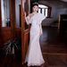 Evening Dress For Women, Light Luxury, Niche High-End, High-End Feel, Host, French Style, Mermaid, Heavy Craft, Party,_ecoleips.com