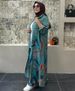 Women's Clothing Loose New Fashion Printed Long Cardigan Casual Wide Leg Pants Two Piece Set_ecoleips.com