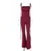 Open-Back Wide-Leg Jumpsuit With Thigh Slit & Tie Detail, Stretch Milk Silk Fabric, Elegant One-Piece Pantsuit For Women_ecoleips.com