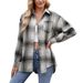 Autumn Winter Women's Clothing 2025 New Casual Fashion Street Loose Plaid Shirt For Women_ecoleips.com