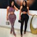Women's Clothing Two Piece Suit Fashion Round Neck Sexy Sleeveless Short Top With Slim Pencil Pants_ecoleips.com