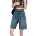 Women's Clothing High Waist Loose Shorts Spring And Summer Straight Wide Leg Trend Ins Japanese Style 5 Point Shorts_ecoleips.com