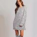 2025 Spring/Summer New Women's Fashion Mid-Length Asymmetrical Shoulder Sequin Dress Gown_ecoleips.com