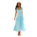 Women's Clothing Elegant V Neck Long Dress Summer Sexy Side Slit Pleats Backless Design Spring/Autumn Clothing_ecoleips.com