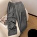 Women's Clothing Round Neck Casual Temperament Versatile Knitted Suit High Waist Wide Leg Pants Two Piece Suit_ecoleips.com