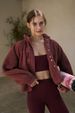 Aria Basics Lamb Wool Sports Style Women's Winter 2024 New Stand Collar Jacket Plush Lightweight Warm Loose Single-Breasted Coat_ecoleips.com
