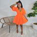 Women's Clothing Sexy Puff Sleeve Dress_ecoleips.com