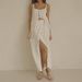 Women's Clothing Spring And Summer Casual Beach Style Suit Sling Slit Design Strappy Long Skirt Two Piece Suit_ecoleips.com