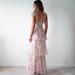 Women's Clothing Spring Sexy Elegant Flowy Strappy Backless Long Dress For Women Elastic European American Style Clothing_ecoleips.com