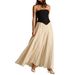 Stylish Two-Piece Casual Dress Set – Slimming Waist-Defining Long Dress With Contrast Panels (Trendy & Flattering Outfit For Women)_ecoleips.com