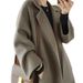 Women's Clothing Double Sided Woolen Coat For Women, Long, Knee Length, Loose, Large Size, Autumn And Winter New Woolen Coat For Women_ecoleips.com