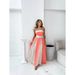 Women's Clothing Women's Elegant Style Fashion Contrast Color High Waist Suspender Dress 68521_ecoleips.com