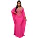 Women's Clothing Fashion Women's V Neck Rhinestone Dress Solid Color Long Sleeve For Formal & Casual For Women_ecoleips.com