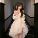 off the Shoulder Evening Gown Luxury Slimming Sweet Princess Dress Heavy Duty New Spring Style Light Dress Women's Party Wear_ecoleips.com